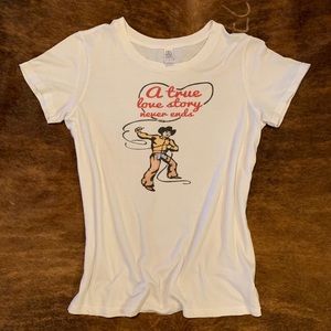 Western screen print tee